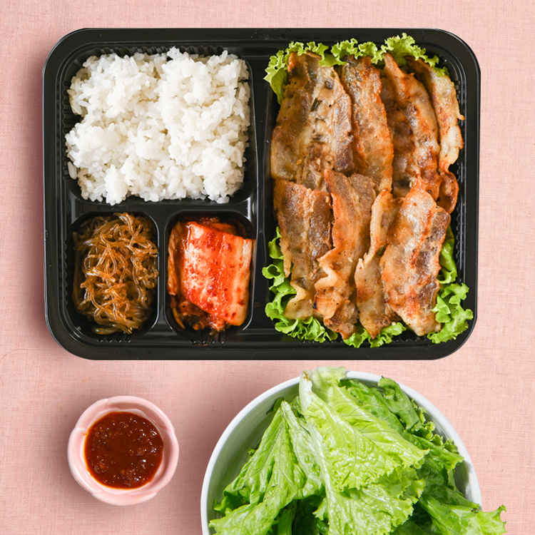 Marinated Pork Bulgogi Boss Meal – Sibyullee Unlimited Korean BBQ