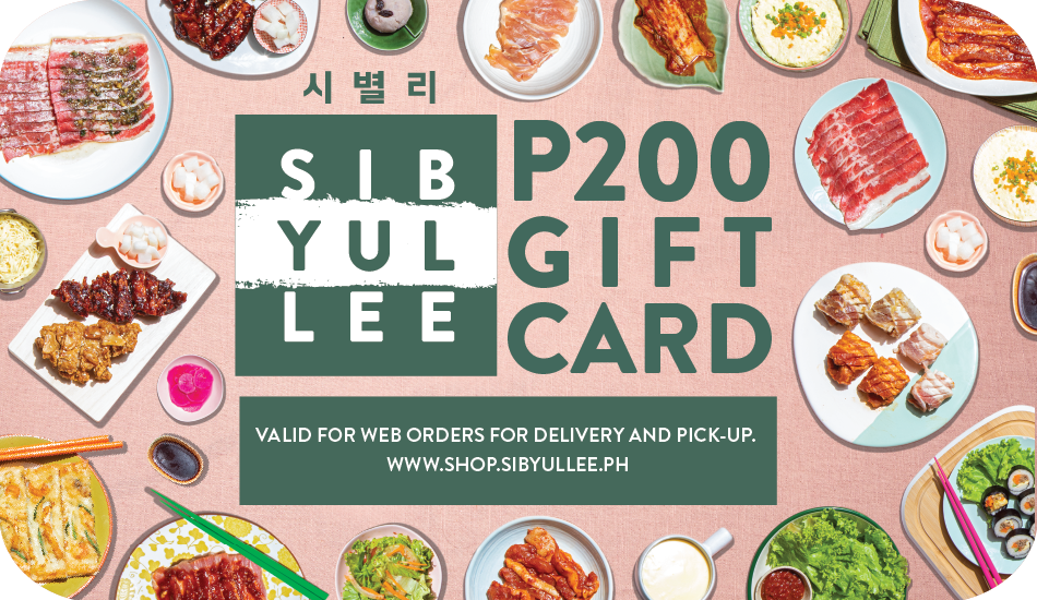 Sibyullee Unlimited Korean BBQ E-Gift Card (Delivery/Takeout)